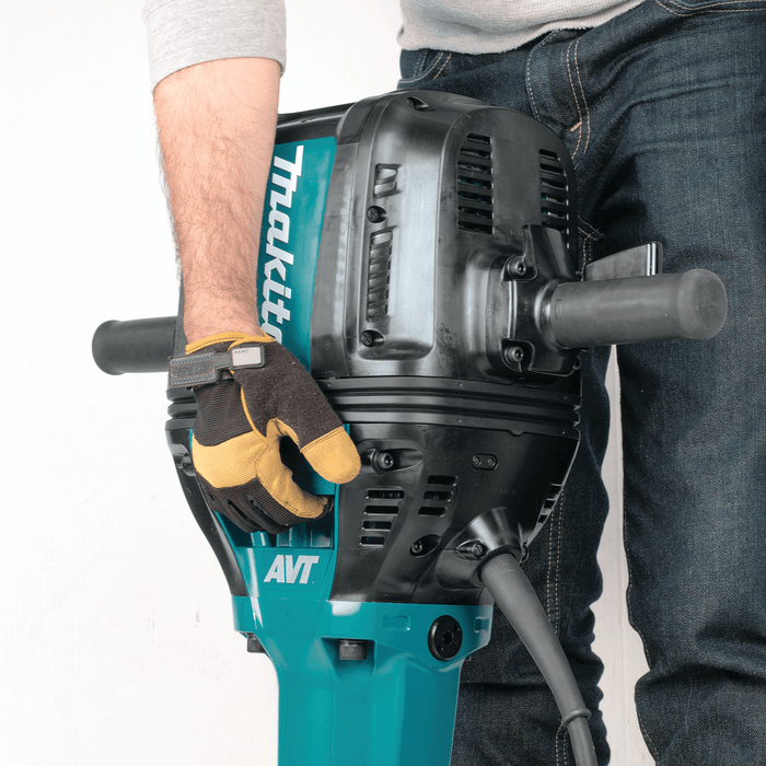 Makita (HM1812X3) 70 lb. Advanced AVT® Breaker Hammer, 1 - 1/8" Hex, 4 - piece steel set, premium cart - Pacific Power Tools