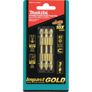 Makita | Impact GOLD® (2‑1/2") Phillips Double‑Ended Power Bit, 3/pk - Pacific Power Tools