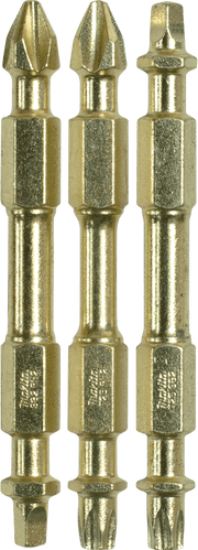 Makita | Impact GOLD® 3 Pc. Assorted (2‑1/2") Double‑Ended Power Bits - Pacific Power Tools