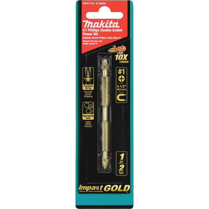 Makita | Impact GOLD® (3‑1/2") Phillips Double‑Ended Power Bit - Pacific Power Tools