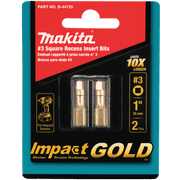 Makita | Impact GOLD® Square Insert Bit, 2/pk - Pacific Power Tools