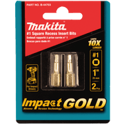 Makita | Impact GOLD® Square Insert Bit, 2/pk - Pacific Power Tools