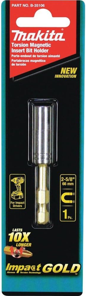 Makita | Impact GOLD® Torsion Magnetic Insert Bit Holder - Pacific Power Tools