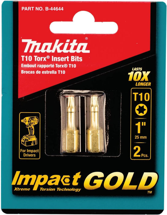 Makita | Impact GOLD® Torx Insert Bit, 2/pk - Pacific Power Tools