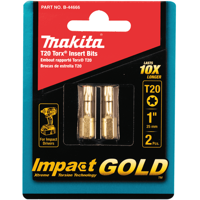 Makita | Impact GOLD® Torx Insert Bit, 2/pk - Pacific Power Tools