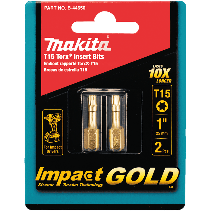 Makita | Impact GOLD® Torx Insert Bit, 2/pk - Pacific Power Tools