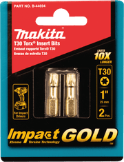 Makita | Impact GOLD® Torx Insert Bit, 2/pk - Pacific Power Tools