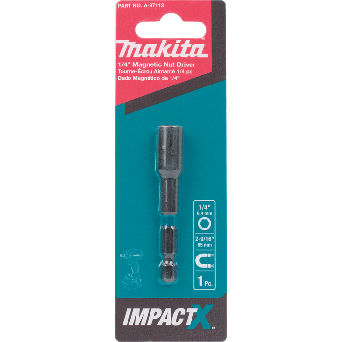 Makita | ImpactX™ 3/8″ x 6″ Magnetic Nut Driver - Pacific Power Tools