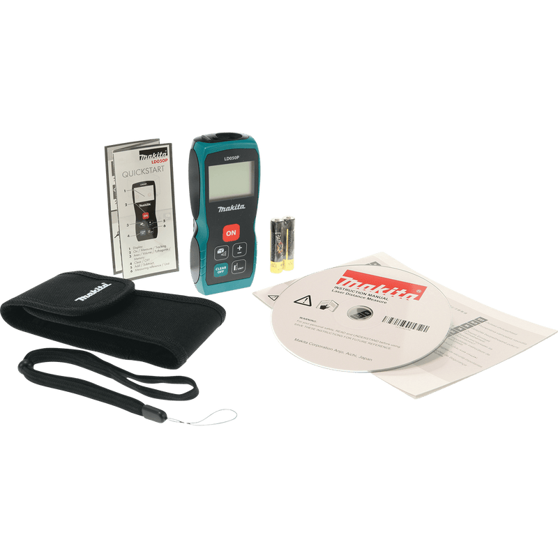 Makita (LD050P) Laser Distance Measure, 164' - Pacific Power Tools