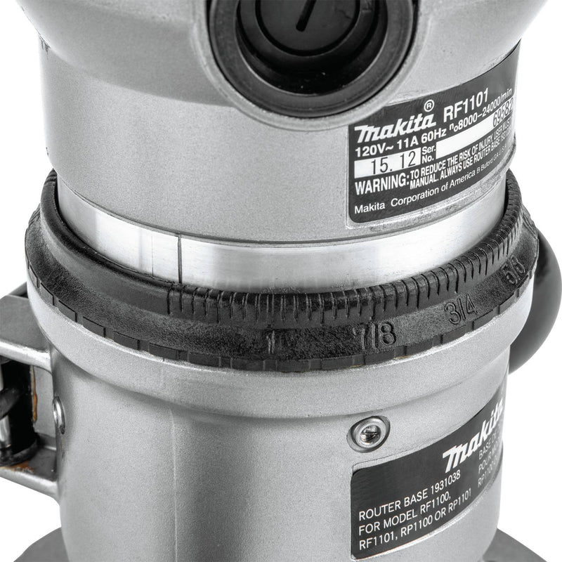 Makita (RF1101) 2 - 1/4 HP Router, 8,000 - 24,000 RPM, var. spd. - Pacific Power Tools