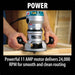 Makita (RF1101) 2 - 1/4 HP Router, 8,000 - 24,000 RPM, var. spd. - Pacific Power Tools