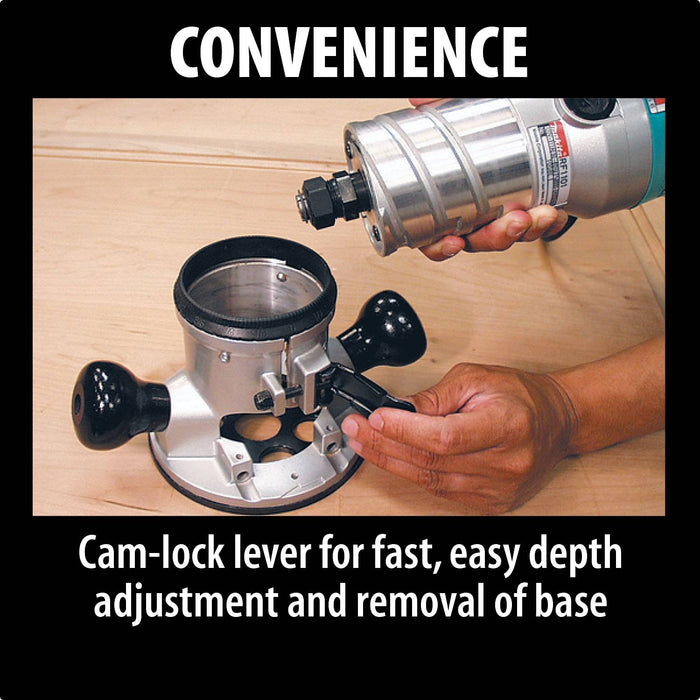 Makita (RF1101) 2 - 1/4 HP Router, 8,000 - 24,000 RPM, var. spd. - Pacific Power Tools