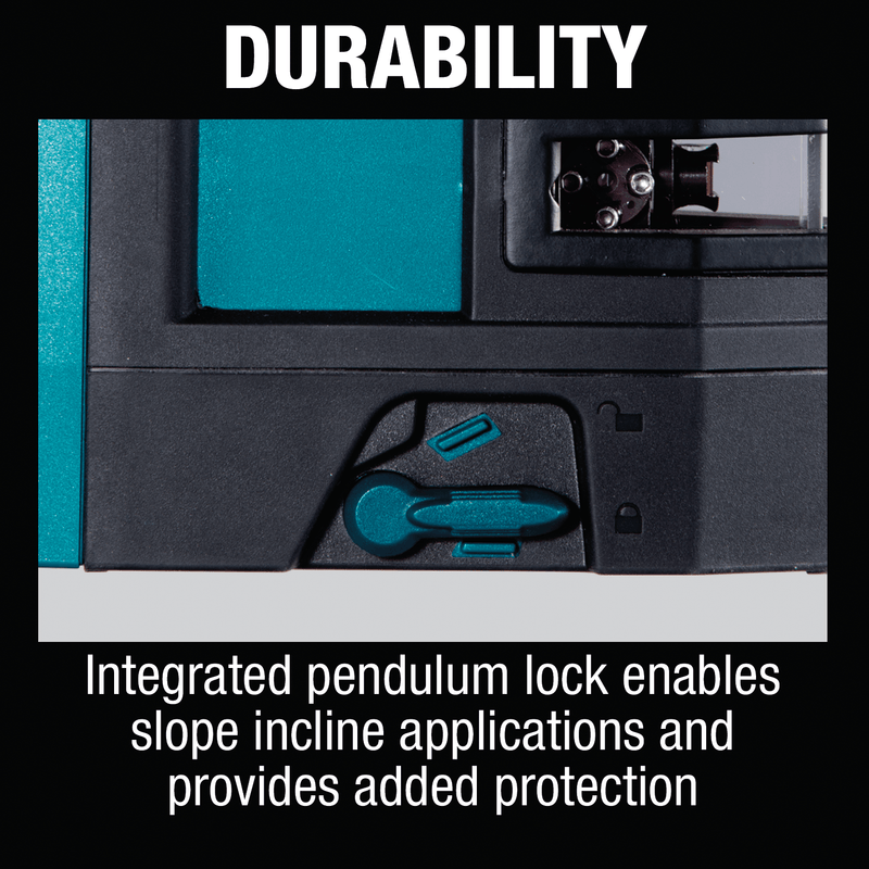 Makita (SK106GDZ) 12V max CXT® Lithium‑Ion Self‑Leveling Cross‑Line/4‑Point Green Beam Laser, Tool Only - Pacific Power Tools