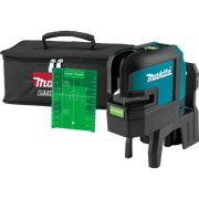 Makita (SK106GDZ) 12V max CXT® Lithium‑Ion Self‑Leveling Cross‑Line/4‑Point Green Beam Laser, Tool Only - Pacific Power Tools