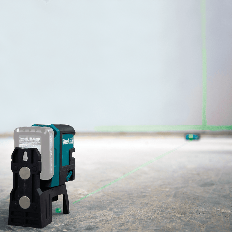 Makita (SK106GDZ) 12V max CXT® Lithium‑Ion Self‑Leveling Cross‑Line/4‑Point Green Beam Laser, Tool Only - Pacific Power Tools