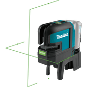 Makita (SK106GDZ) 12V max CXT® Lithium‑Ion Self‑Leveling Cross‑Line/4‑Point Green Beam Laser, Tool Only - Pacific Power Tools