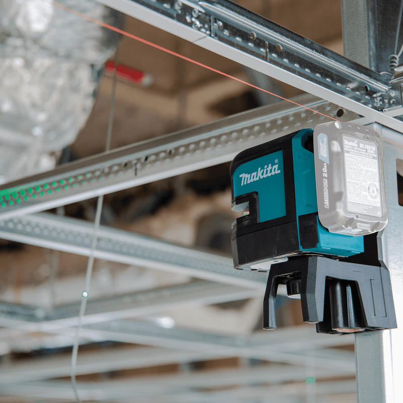 Makita (SK106GDZ) 12V max CXT® Lithium‑Ion Self‑Leveling Cross‑Line/4‑Point Green Beam Laser, Tool Only - Pacific Power Tools