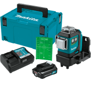 Makita (SK700GDNAJ) 12V max CXT® Self - Leveling 360° 3 - Plane Green Laser Kit (2.0Ah) - Pacific Power Tools