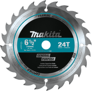 Makita (T - 01404) 6‑1/2" 24T Carbide‑Tipped Circular Saw Blade, Framing - Pacific Power Tools