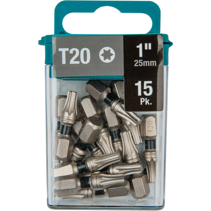 Makita (T - 04977) Impact XPS® T20 Torx, 1" Insert Bit, 15/pk - Pacific Power Tools