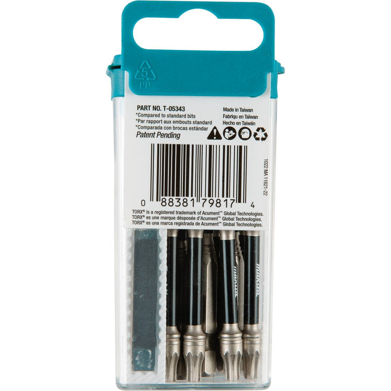 Makita (T - 05343) Impact XPS® T25 Torx 3" Power Bit, 15/pk - Pacific Power Tools