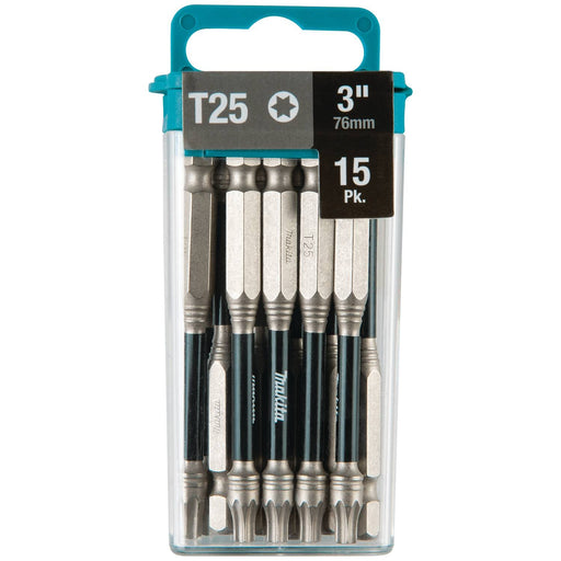 Makita (T - 05343) Impact XPS® T25 Torx 3" Power Bit, 15/pk - Pacific Power Tools