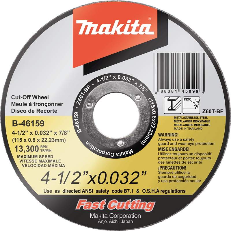 Makita Ultra Thin Cut - Off Wheel, Stainless - Pacific Power Tools