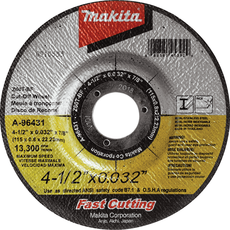 Makita Ultra Thin Cut - Off Wheel, Stainless - Pacific Power Tools