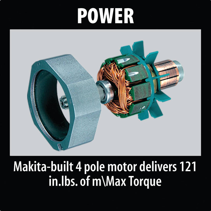 Makita (XAD02 - R) 18V LXT® Cordless 3/8" Angle Drill Kit (3.0Ah) (Factory Reconditioned) - Pacific Power Tools