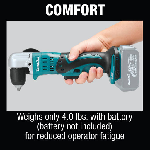 Makita (XAD02Z - R) 18V LXT® Cordless 3/8" Angle Drill, keyless (Tool Only) (Factory Reconditioned) - Pacific Power Tools