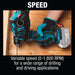 Makita (XAD02Z - R) 18V LXT® Cordless 3/8" Angle Drill, keyless (Tool Only) (Factory Reconditioned) - Pacific Power Tools