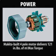Makita (XAD02Z - R) 18V LXT® Cordless 3/8" Angle Drill, keyless (Tool Only) (Factory Reconditioned) - Pacific Power Tools