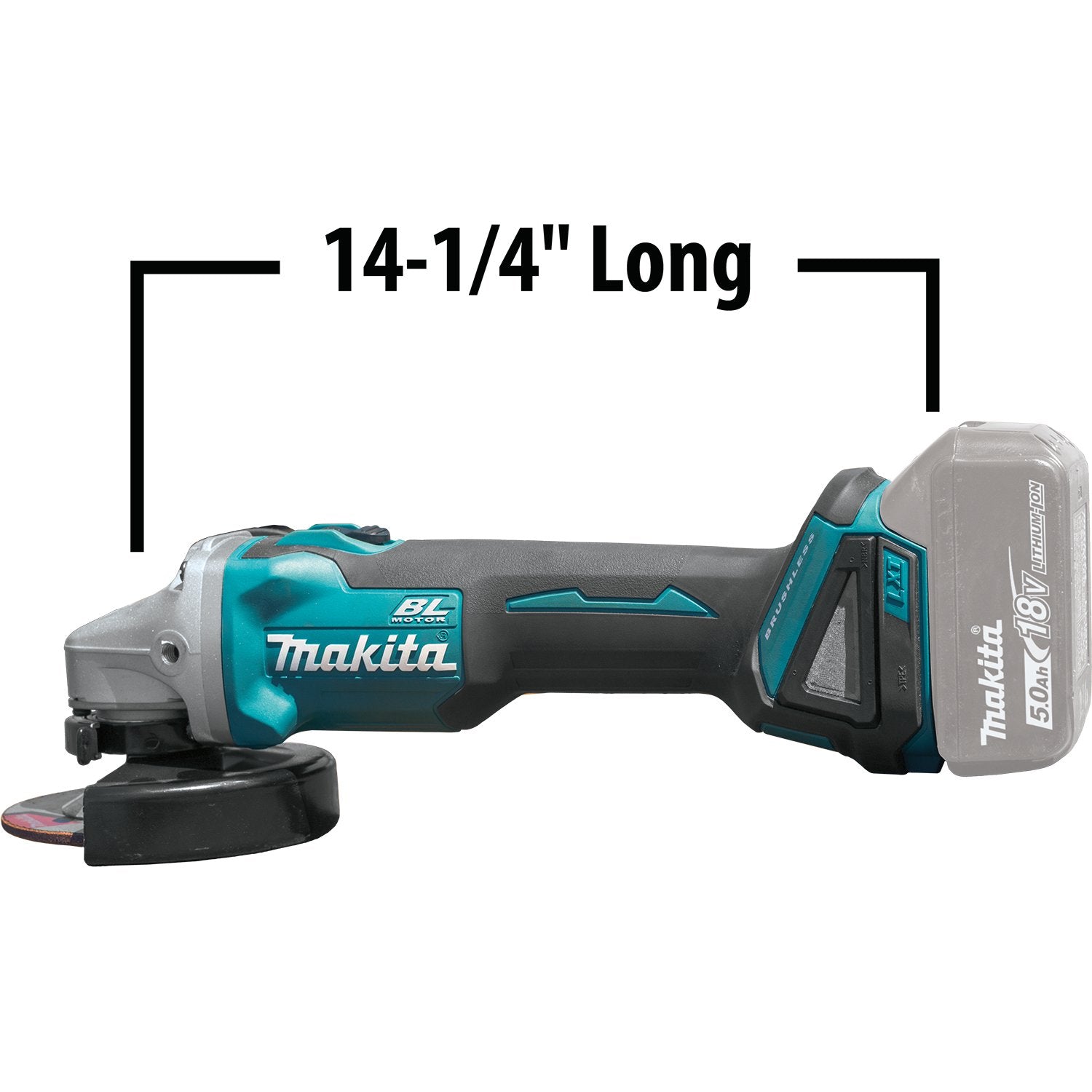 Makita (XAG04Z - R) 18V LXT® Brushless 4 - 1/2” / 5