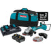 Makita (XAG12PT1 - R) 36V (18V X2) LXT® Brushless 7" Paddle Switch Cut - Off/Angle Grinder Kit, electric brake, dual port charger, bag, lock - off, no lock - on (5.0Ah) (Factory Reconditioned) - Pacific Power Tools