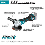 Makita (XAG20Z) 18V LXT® Lithium - Ion Brushless 4 - 1/2” / 5" Paddle Switch Cut - Off/Angle Grinder (Tool Only) - Pacific Power Tools
