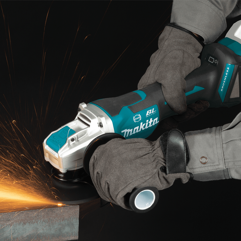 Makita (XAG26Z - R) 18V LXT® Brushless 4‑1/2” / 5" Paddle Switch X‑LOCK Angle Grinder, with AFT® (Tool Only) (Factory Reconditioned - Pacific Power Tools