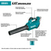 Makita (XBU03SM1) 18V LXT® Lithium‑Ion Brushless Blower Kit (4.0Ah) (Factory Reconditioned) - Pacific Power Tools