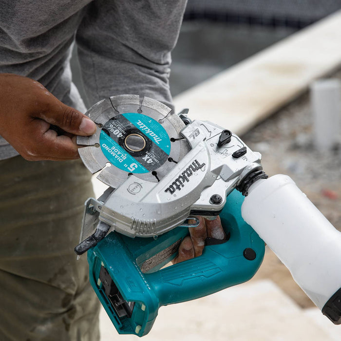 Makita (XCC01Z) 18V LXT® Lithium - Ion Brushless 5" Wet/Dry Masonry Saw, AWS® Capable (Tool Only) - Pacific Power Tools