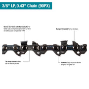 Makita (XCU08PT) 36V ( X2) LXT® Brushless 14" Top Handle Chain Saw Kit - Pacific Power Tools