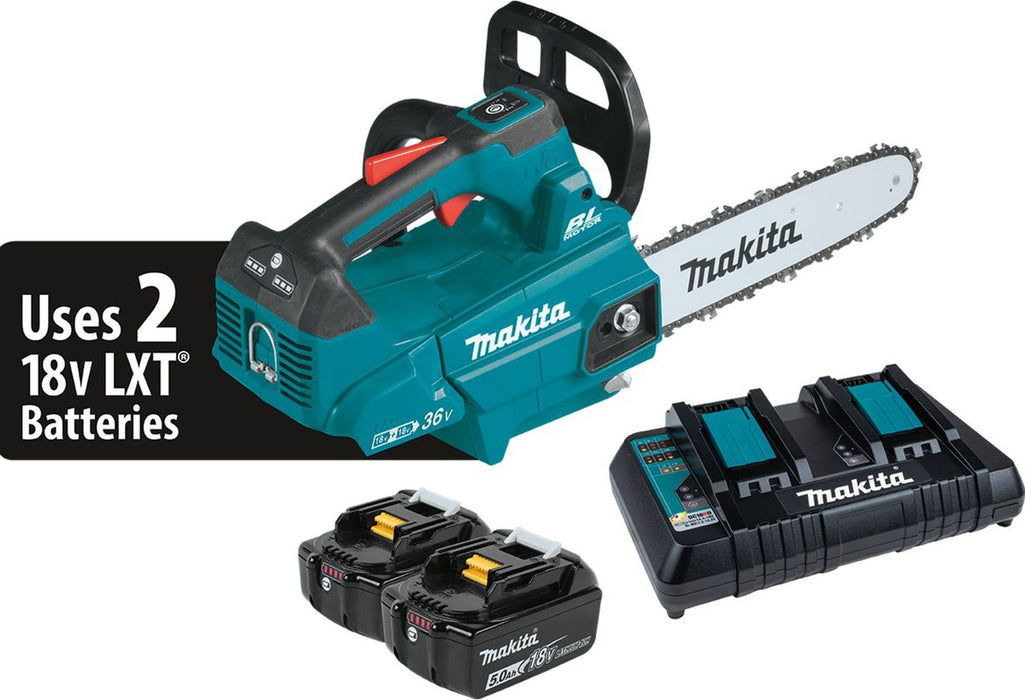 Makita (XCU08PT) 36V ( X2) LXT® Brushless 14" Top Handle Chain Saw Kit - Pacific Power Tools