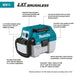 Makita (XCV11Z) 18V LXT® Brushless 2 Gallon HEPA Filter Portable Wet/Dry Dust Extractor/Vacuum (Tool Only) - Pacific Power Tools