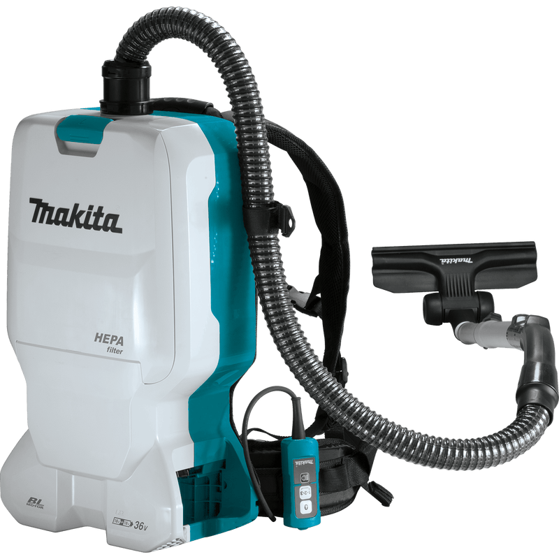Makita (XCV17Z) 36V (18V X2) LXT® Brushless 1.6 Gallon HEPA Filter Backpack Dry Vacuum (Tool Only) - Pacific Power Tools