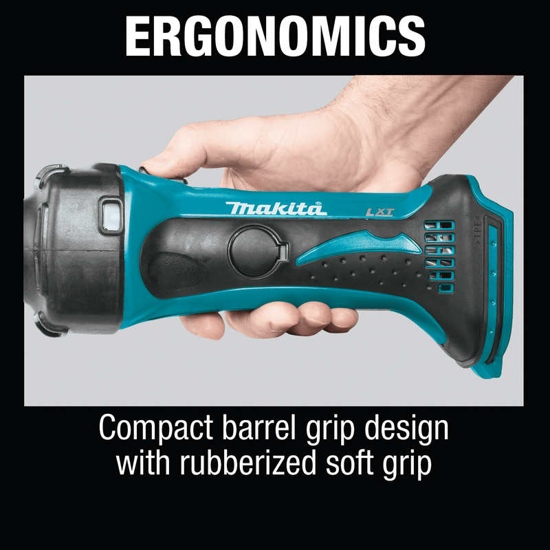 Makita (XDG02Z) 18V LXT® 1/4" Compact Die Grinder, no lock - off, lock - on (Tool Only) - Pacific Power Tools