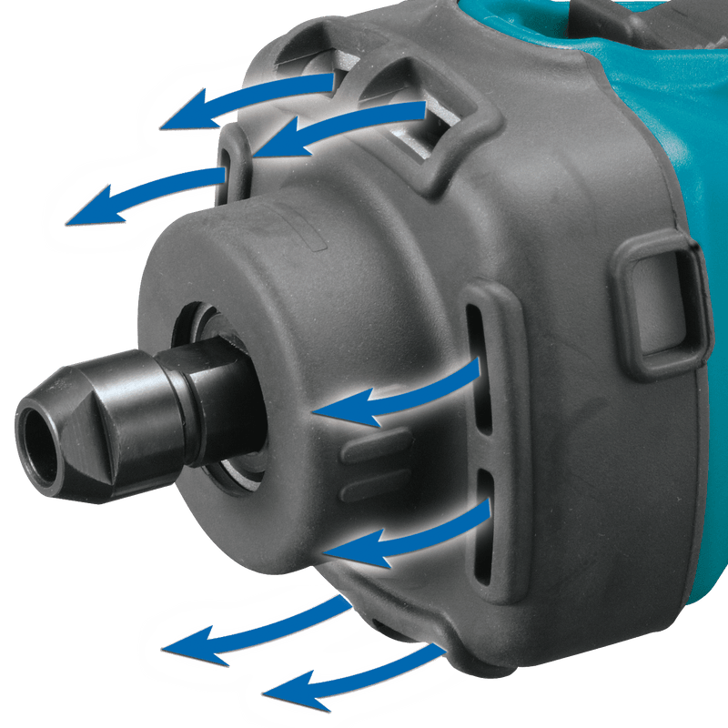 Makita (XDG02Z) 18V LXT® 1/4" Compact Die Grinder, no lock - off, lock - on (Tool Only) - Pacific Power Tools