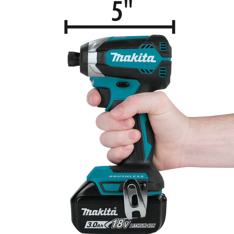 Makita (XDT131) 18V LXT® Lithium‑Ion Brushless Impact Driver Kit (3.0Ah) (Factory Reconditioned) - Pacific Power Tools