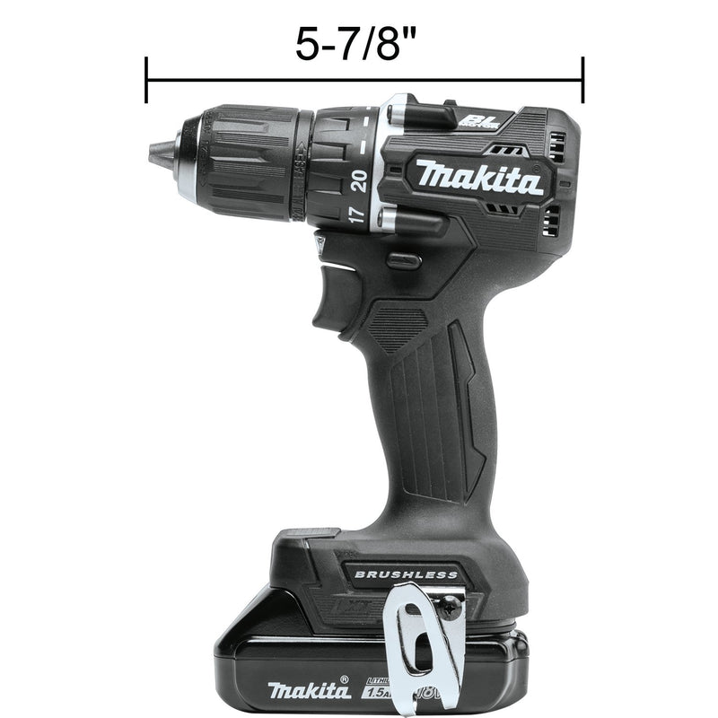 Makita (XFD15SY1B) 18V LXT® Lithium‑Ion Sub‑Compact Brushless 1/2" Driver‑Drill Kit (1.5Ah) - Pacific Power Tools