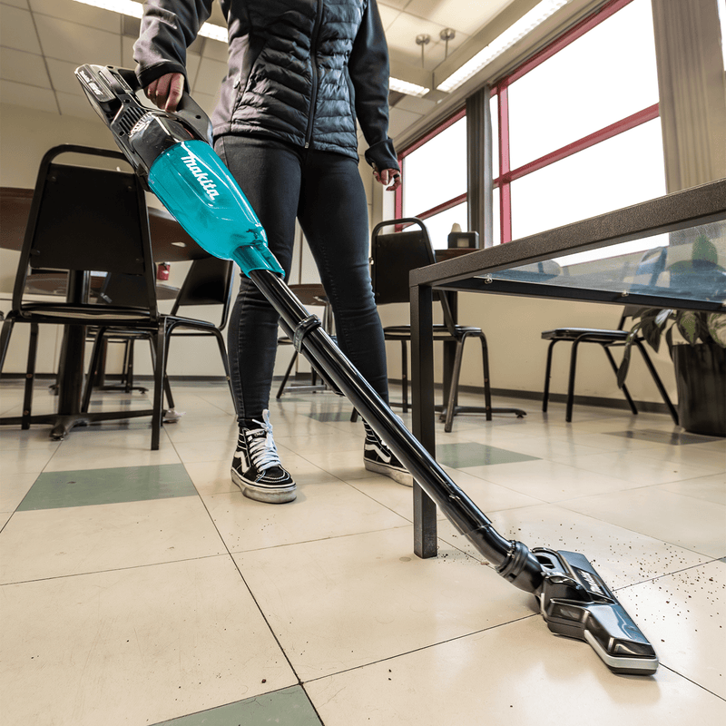 Makita (XLC09R1B) 18V LXT® Brushless 4 - Speed Compact Stick Vacuum Kit, w/ Push Button (2.0Ah) - Pacific Power Tools