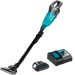 Makita (XLC09R1B) 18V LXT® Brushless 4 - Speed Compact Stick Vacuum Kit, w/ Push Button (2.0Ah) - Pacific Power Tools