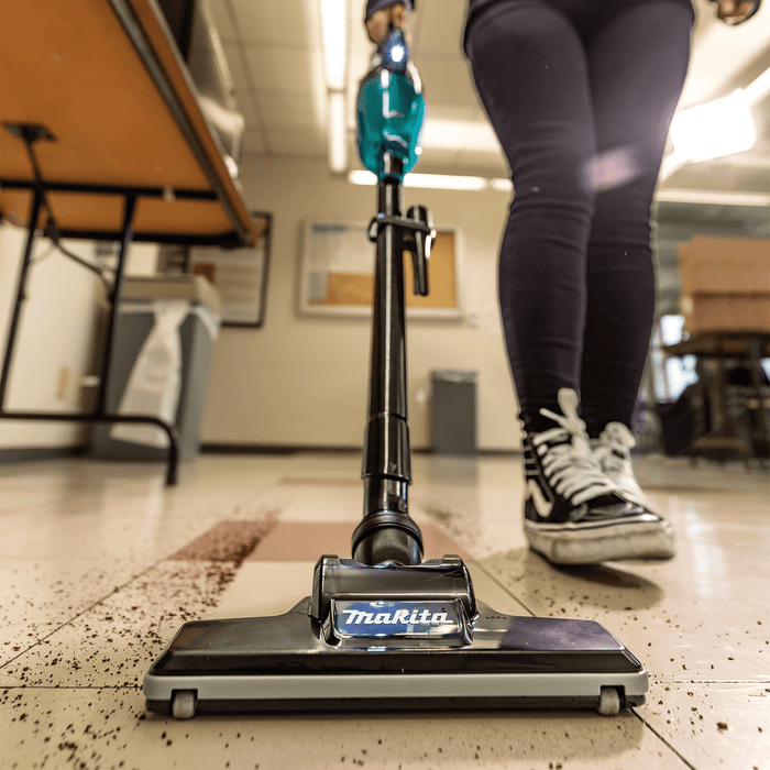 Makita (XLC09R1B) 18V LXT® Brushless 4 - Speed Compact Stick Vacuum Kit, w/ Push Button (2.0Ah) - Pacific Power Tools