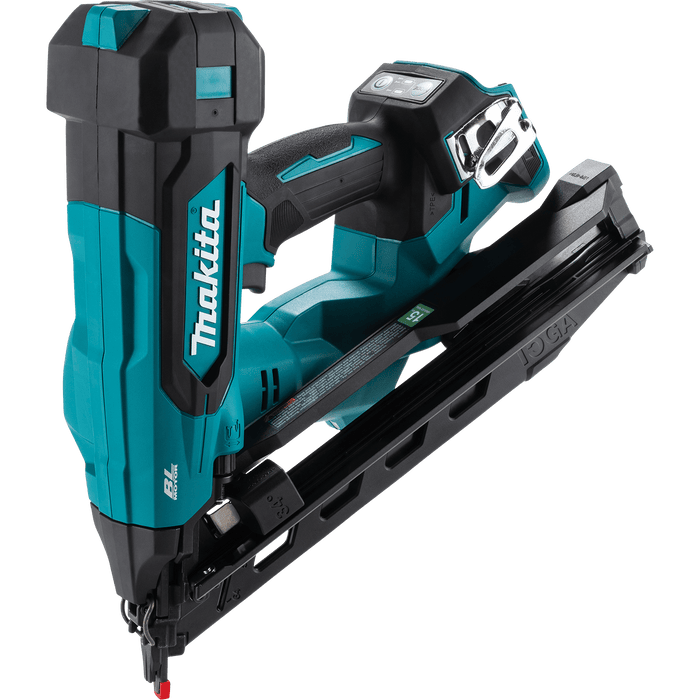 Makita (XNB08Z) 18V LXT® Lithium - Ion Brushless 2 - 1/2” Angled Finish Nailer, 15 Ga., (Tool Only) - Pacific Power Tools